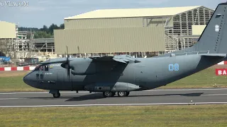 Lithuanian Air Force Leonardo C-27J Spartan arrival at RIAT 2022