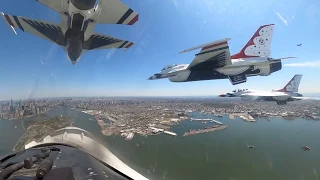 Air Force Thunderbirds and Navy Blue Angels 2020 Flyovers of New York City, New Jersey, and Philly