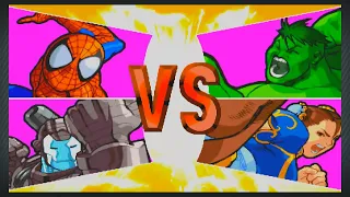 Marvel vs Capcom (PS3) Spider-Man and War Machine arcade mode
