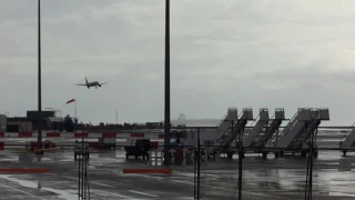 Crazy Landing by Monarch into Gibraltar 21/11/2016