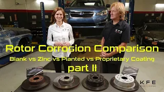 Rotor Corrosion Comparison - Blank vs Painted vs Zinc vs Coating Part 2