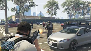 GTA 5 Armed clash between Franklin vs Police | Gameplay Online