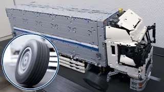 Wing Body Truck VS TREADMILL. Lego Technic CRASH Test