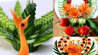 5 Super Salad Decoration Ideas for Hotel & Restaurant Party Garnishing School Competition