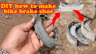 RECYCLE YOUR BIKE OLD BRAKE SHOE DON'T THROW THEM/How to recycle used brake lining. (DIY)