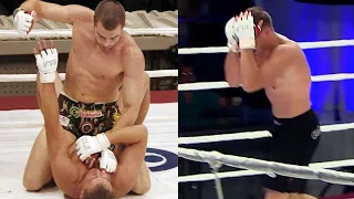 The Brazilian fighter was about to celebrate his victory, but the Russian karateka knocked him out!