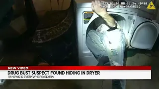 Body camera video shows Elyria police pulling drug bust suspect out of the clothes dryer