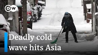 Cold front in Asia causes disruptions: Millions affected by freezing temperatures | DW News