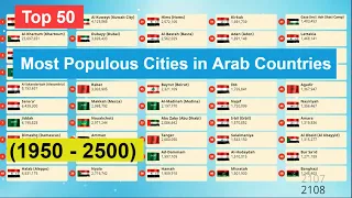 Top 50 | Most Populous Cities in Arab Countries (1950 - 2500) Highest Population in Arab Countries