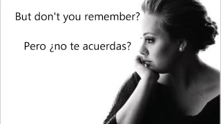 Adele- Don't you remember  subtítulos en inglés y español