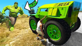 I Stole HULK'S Car In GTA 5...!!