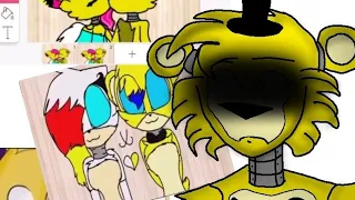 Golden Freddy reacts to his fangirls (1K special! Read the desc.)