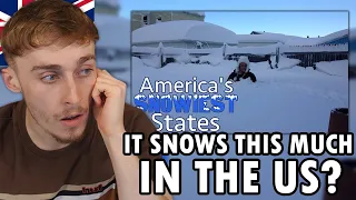 Brit Reacting to The 10 SNOWIEST STATES in AMERICA