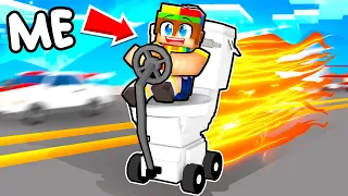 I Turned my TOILET into a Race Car In Minecraft!