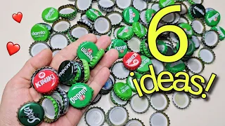 Don't Throw Your Glass Bottle Caps Away, Collect them! 👍 6 Great Ideas🥰