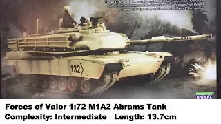 Forces of Valor 1:72 M1A2 Abrams Tank Kit Review