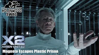 Magneto Escapes From Plastic Prison : X2 X-Men United (2003) -- Hollywood Swag