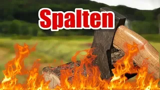 Holz spalten mit 11Tonnen Spalter! RandP (Germany/Deutsch)