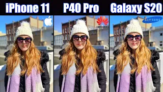 Huawei P40 Pro VS Samsung S20 VS iPhone 11 Camera Comparison