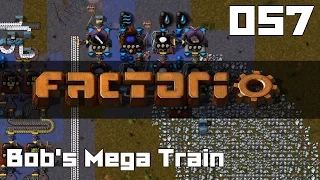 Let's Play Factorio Bob's Mega Train Part 57