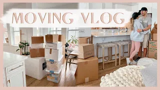 MOVING VLOG | unpacking & organizing our new home! 🏡✨