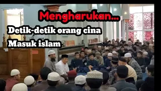 KETURUNAN CINA MASUK ISLAM didepan ratusan Santri
