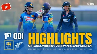 1st ODI Highlights | Sri Lanka Women vs New Zealand Women 2023