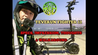 TEVERUN FIGHTER 11 | Specs, Impression ,Thoughts and Walkaround | 😎 cool #electricscooter