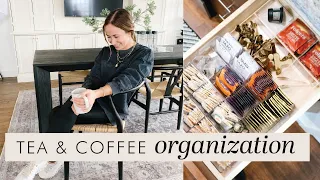 COFFEE AND TEA ORGANIZATION | organize my tea drawer with me ☕