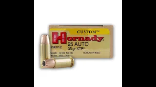 Calibre 6,35 mm Browning (.25 ACP), historia y prestaciones.