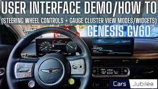 Genesis GV60 Tutorial & Demo - Drivers Display View Modes, Widgets & How to Multi-task