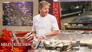 Gordon Ramsay Cooks AGAINST The Chefs in Hell's Kitchen