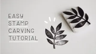 How To Carve Your Own Stamp! | Easy Tutorial for Beginners