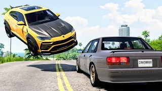 High Speed Traffic Car Crashes #182 - BeamNG Drive | CrashBoomPunk