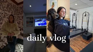 vlog: im back! workouts, spending time with Maggie & touring houses?? and more..