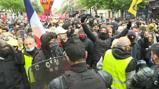 May day march kicks off in Paris, but is quickly blocked | AFP