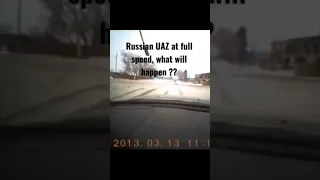 Russian UAZ at full speed, what will happen ?