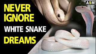 What does white snake dream meaning | dream interpretation | dreaming of white snake