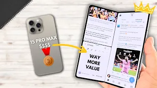 5 REASONS WHY the Z Fold 5 is BETTER than the iPhone 15 Pro Max