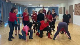 Miley's Flowers line dance demo by Bernadette