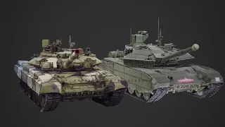 Comparison of T-90A and T-90M tanks