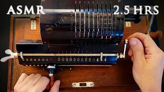 ASMR 2.5 hrs Vintage Mechanical Calculator | Soft Spoken Math