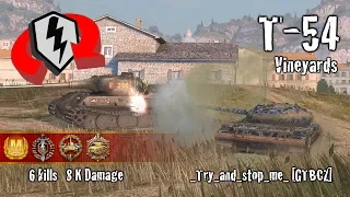 WoT Blitz T-54 - 6 Kills 8k Damage Replay