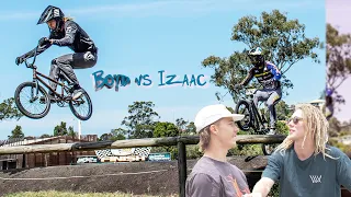 Boyd Hilder takes on Izaac Kennedy at Nerang BMX club!