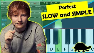 ed sheeran - perfect - piano tutorial (slow version)