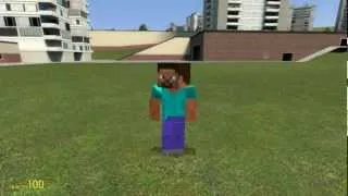 If Minecraft Steve was in Garry's Mod