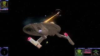 Star Trek Bridge Commander: Akira class vs Lakota, both ways