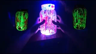 DIY Fairy Glow Jars  Glow In The Dark & Neon Blacklight Paint DIY Fairy Glow Jars How To Tutorial