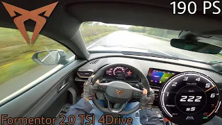 2023 Cupra Formentor 2.0 TSI (190 PS) 4Drive POV Testdrive AUTOBAHN Beschleunigung & Topspeed