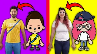 RECRIANDO LOOKS DO TOCA LIFE NA VIDA REAL | Gabriel e Shirley 2.0